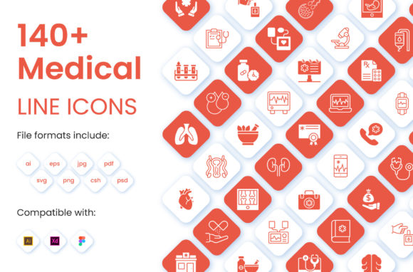 140 Medical Solid Icons Pack: A Designer's Review
