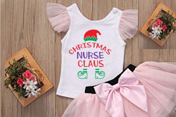 Christmas Nurse Claus: A Festive and Professional Embroidery Design