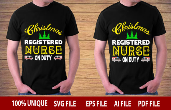 Christmas Registered Nurse on Duty Design