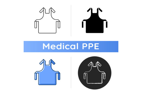 Medical Apron Icon: A Versatile Design for Embroidery