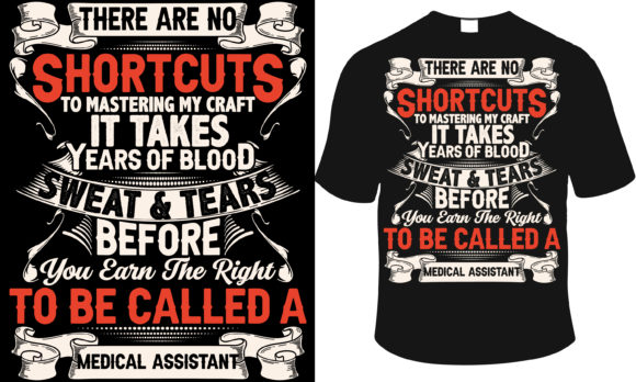Medical Assistant, Men's T-Shirt Embroidery Design