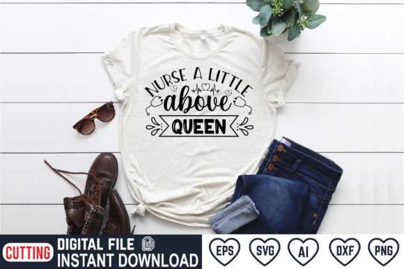 Nurse a Little Above Queen: A Charming Embroidery Design