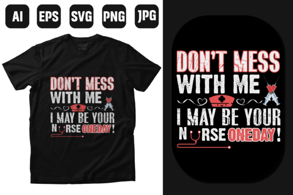 Nurse Quotes Typography T-Shirt Design Review