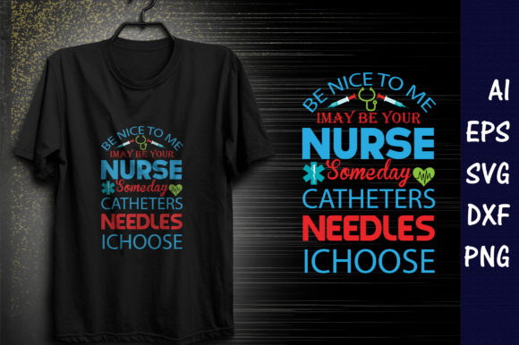 Nurse T-Shirt Design for Embroidery Projects