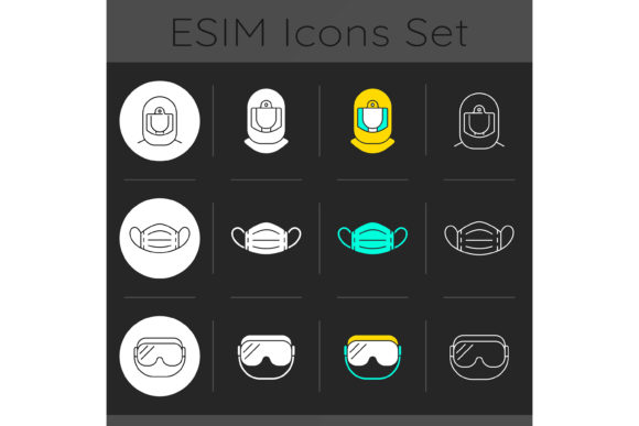 Review: Medical PPE Dark Theme Icons Set