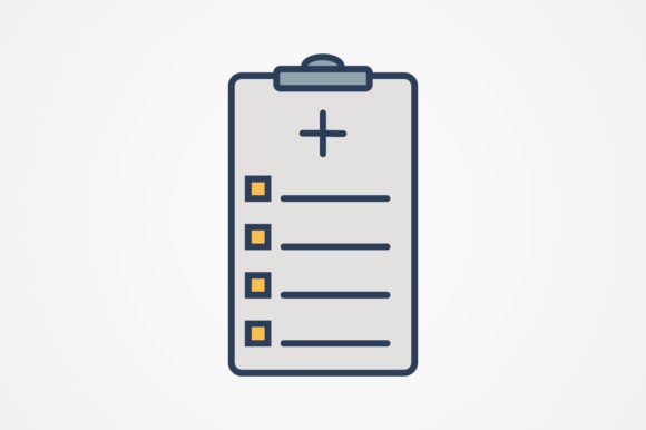 Reviewing the Medical Chart Line Filled Icon