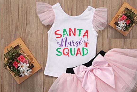 Santa Nurse Squad: A Festive and Professional Embroidery Design