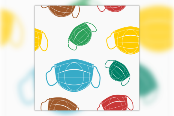 Shaped Medical Mask Seamless Pattern Review