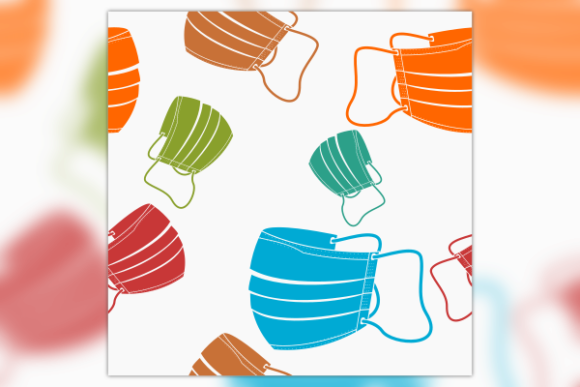 Side View Medical Mask Seamless Pattern Review