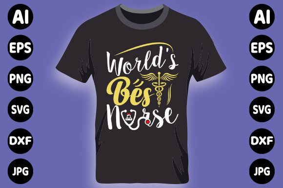 World's Best Nurse T-shirt: A Stylish Embroidery Choice